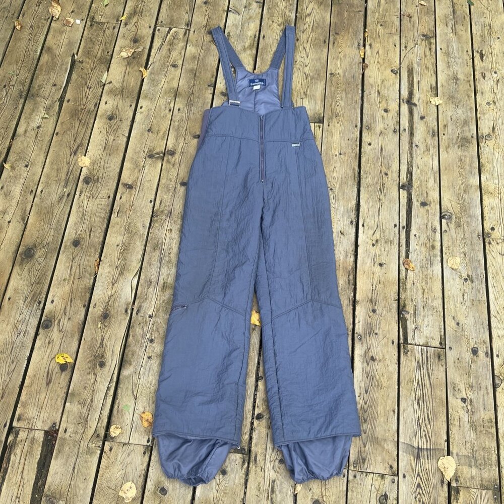 VTG Edelweiss White Stag Ski Bibs Pants Suit Womens 36 Blue Overalls Ski / Snow